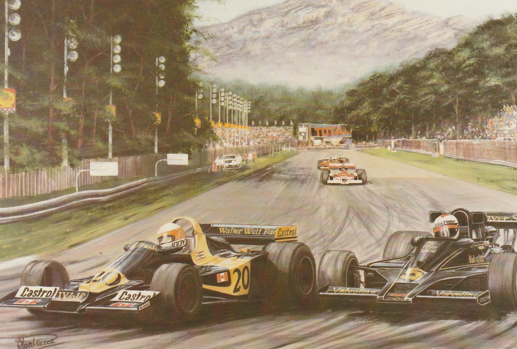 Andretti and Scheckter Monza 1976